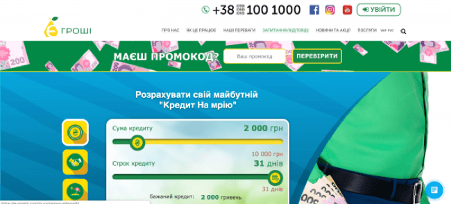 Скриншот E-Groshi