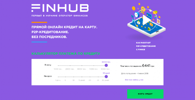 Скриншот Finhub